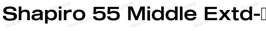 Shapiro 55 Middle Extd字体转换